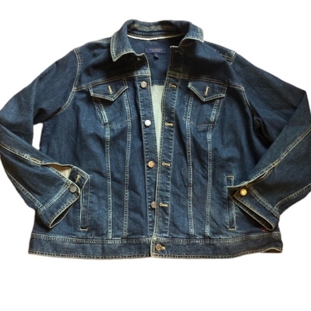 Talbots Size 2XP Denim Jean Jacket
